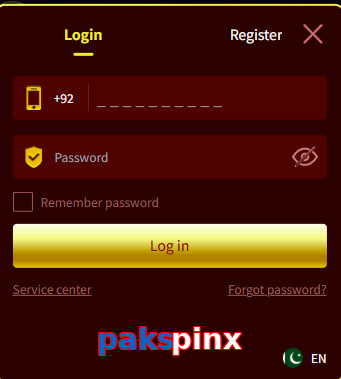 Pakspinx login preview